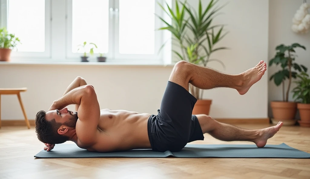 Crunches (12–15 reps)
